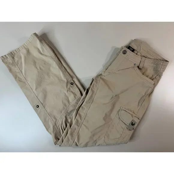 Kuhl Splash Roll Up Pant Light Khaki Womens 4 Regular Gorpcore Hiking Outdoor - Picture 2 of 16